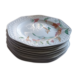 Lot de dix assiettes
