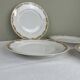 4 Art Deco dinner plates