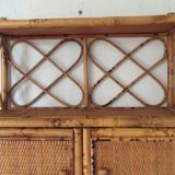 Shelf wall vintage rattan