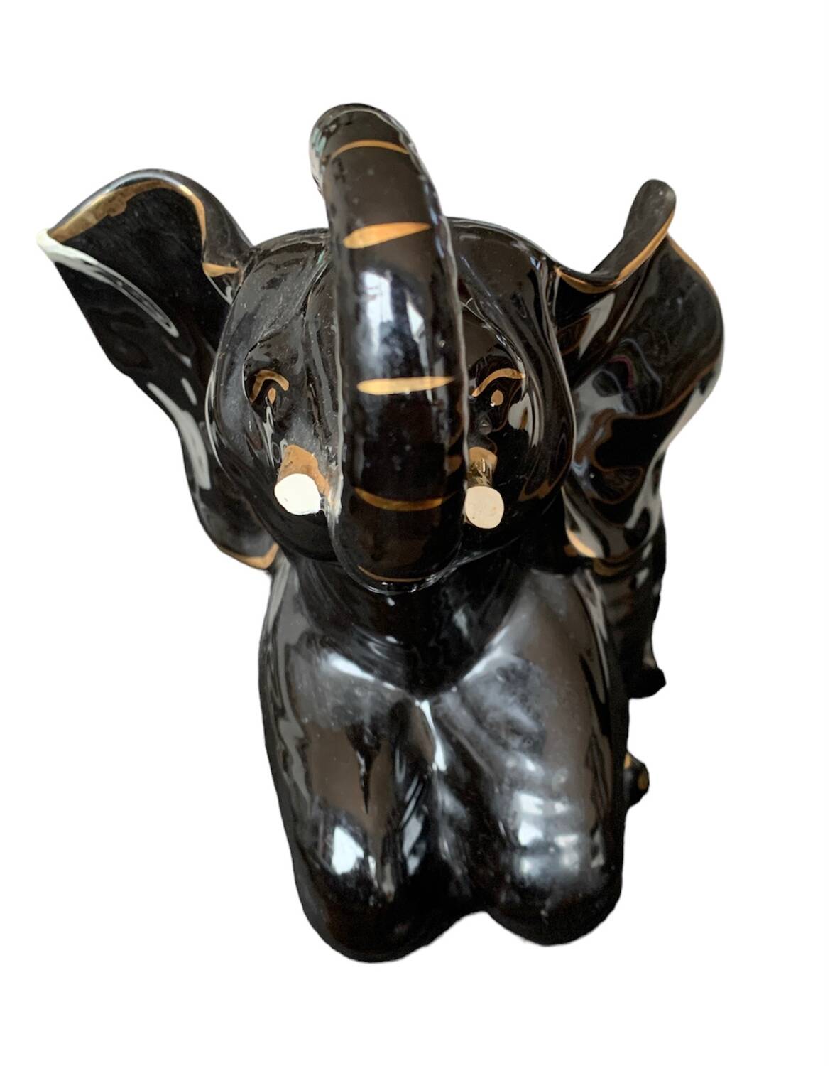 Black elephant flower pot or other ceramic