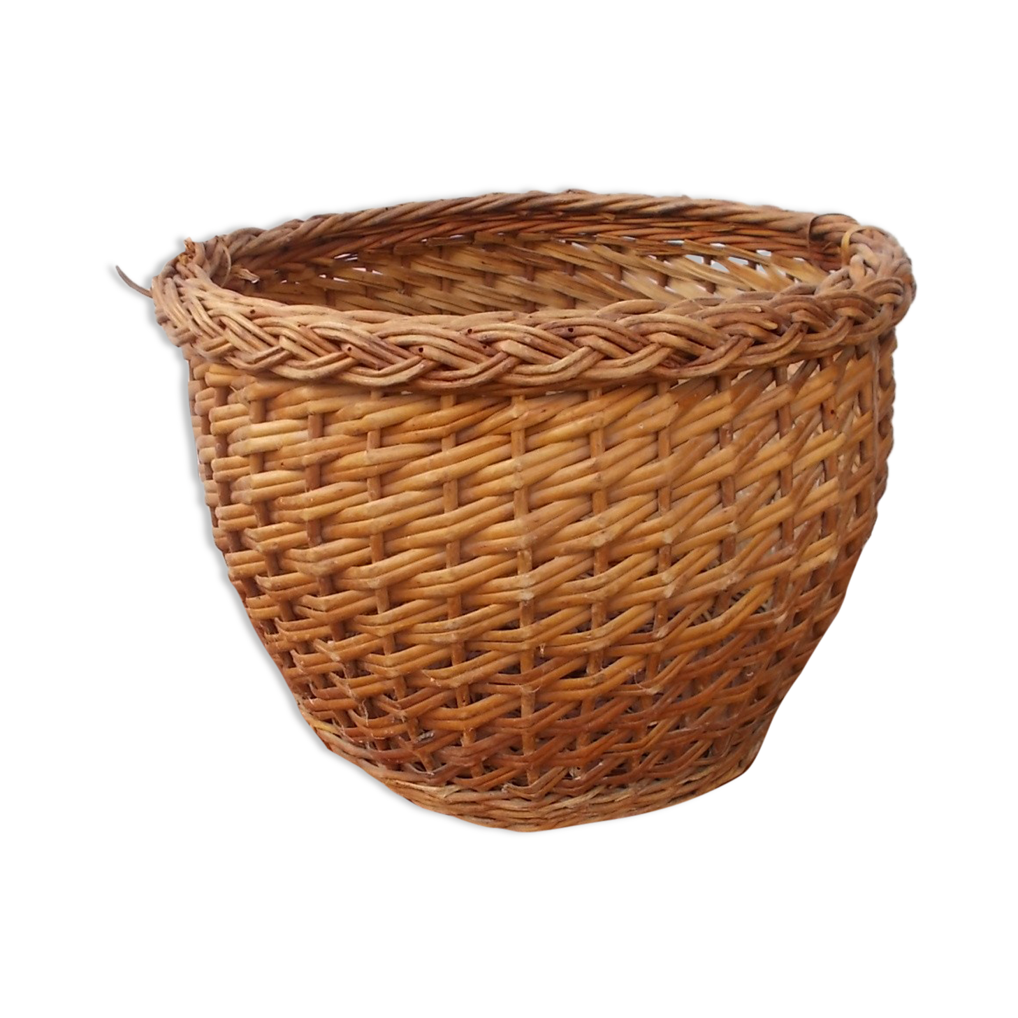 cache-pot osier et fils genre scoubidou