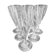 Champagne flutes in cut crystal