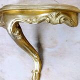 Golden wall console