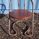 Industrial metal chair