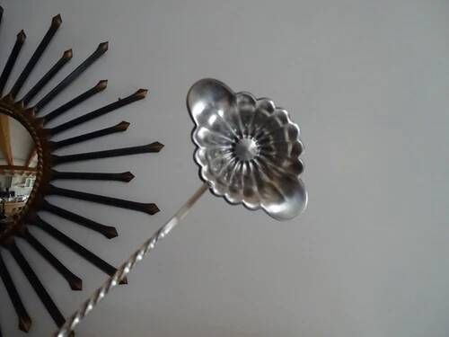 Louche punch cailard bayard "twist" silver-plated 19th century - 38.5 cm