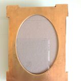 Brushed brass photo frame art deco style / 30s-40s