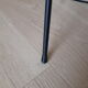 Black tripod floor lamp, magazine holder with scoubidou , vintage , 50s