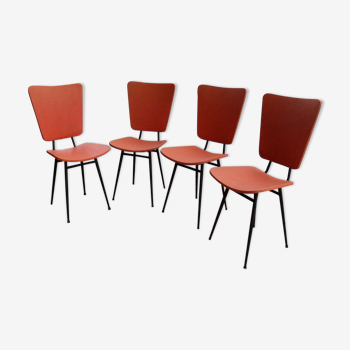 Set of 4 vintage 60s-70s chairs