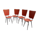 Set of 4 vintage 60s-70s chairs