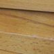 Vintage chest of drawers from the 50s in blond and gold beech 3 drawers feet compass