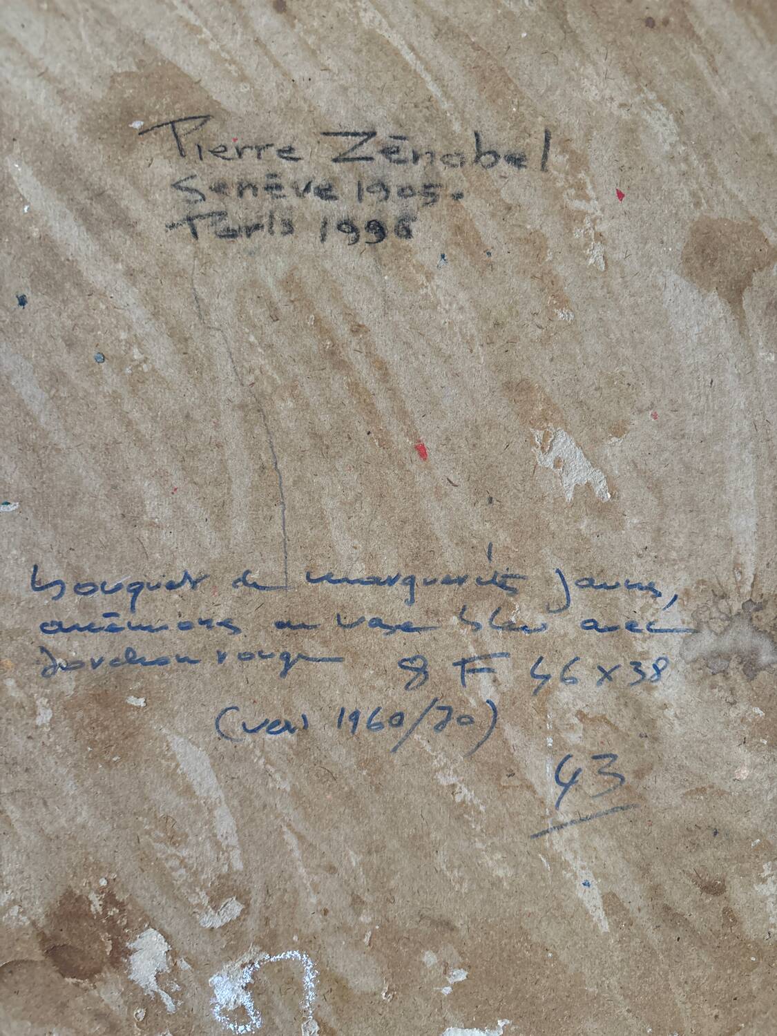 Bouquet of flowers signed