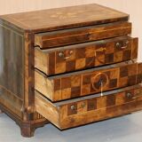 Rare commode with continental marquetry parquetry circa 1780