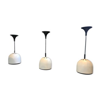 Set of 3 vintage pendant lamps