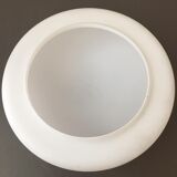White opaque glass globe for ceiling light. Round shape