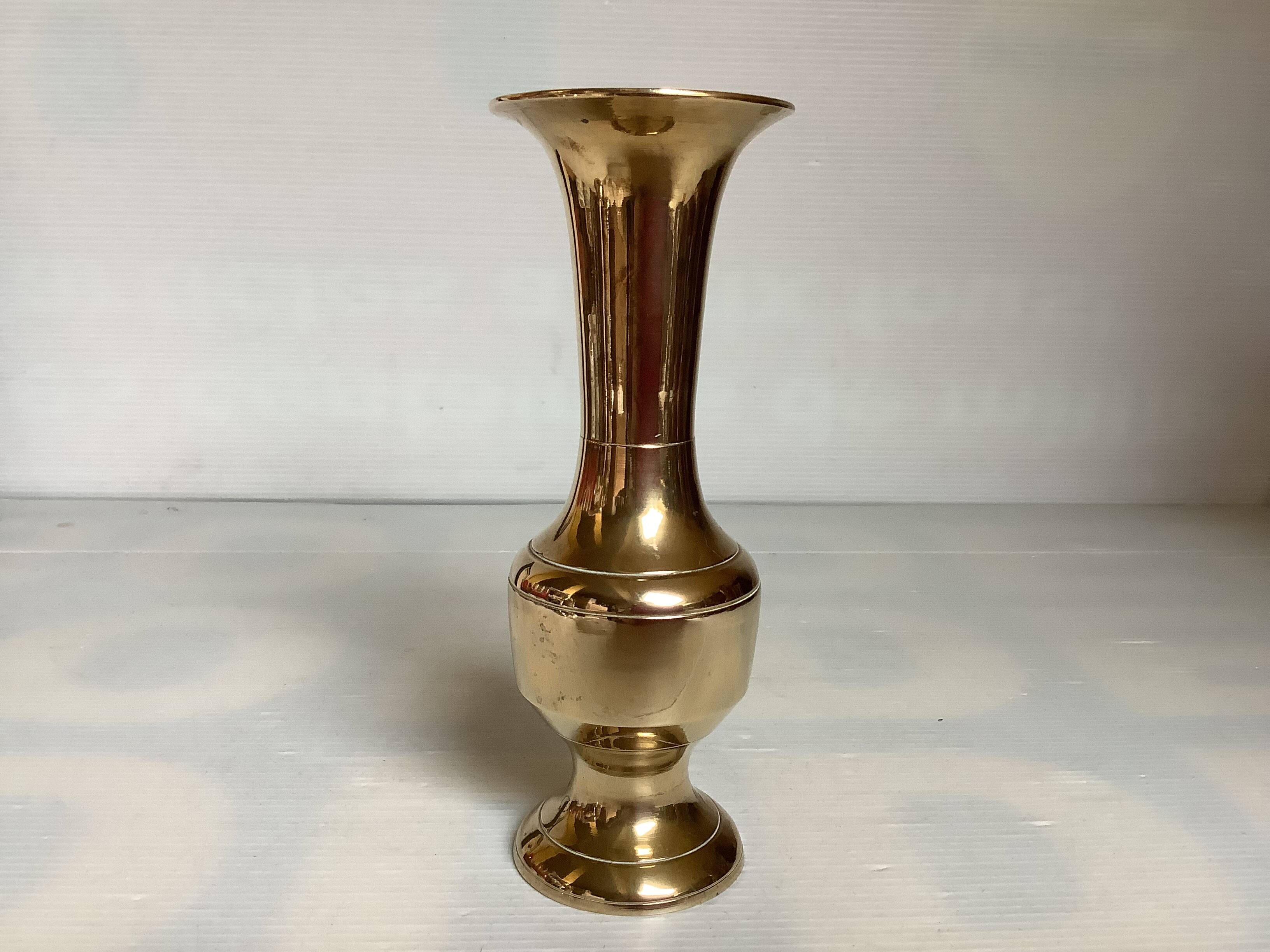 Small brass vase