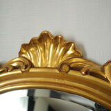 Miroir doré biseauté style rocaille deknudt belgique vintage