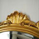 Bevelled gold mirror in Rococo style by Deknudt, Belgium, vintage.