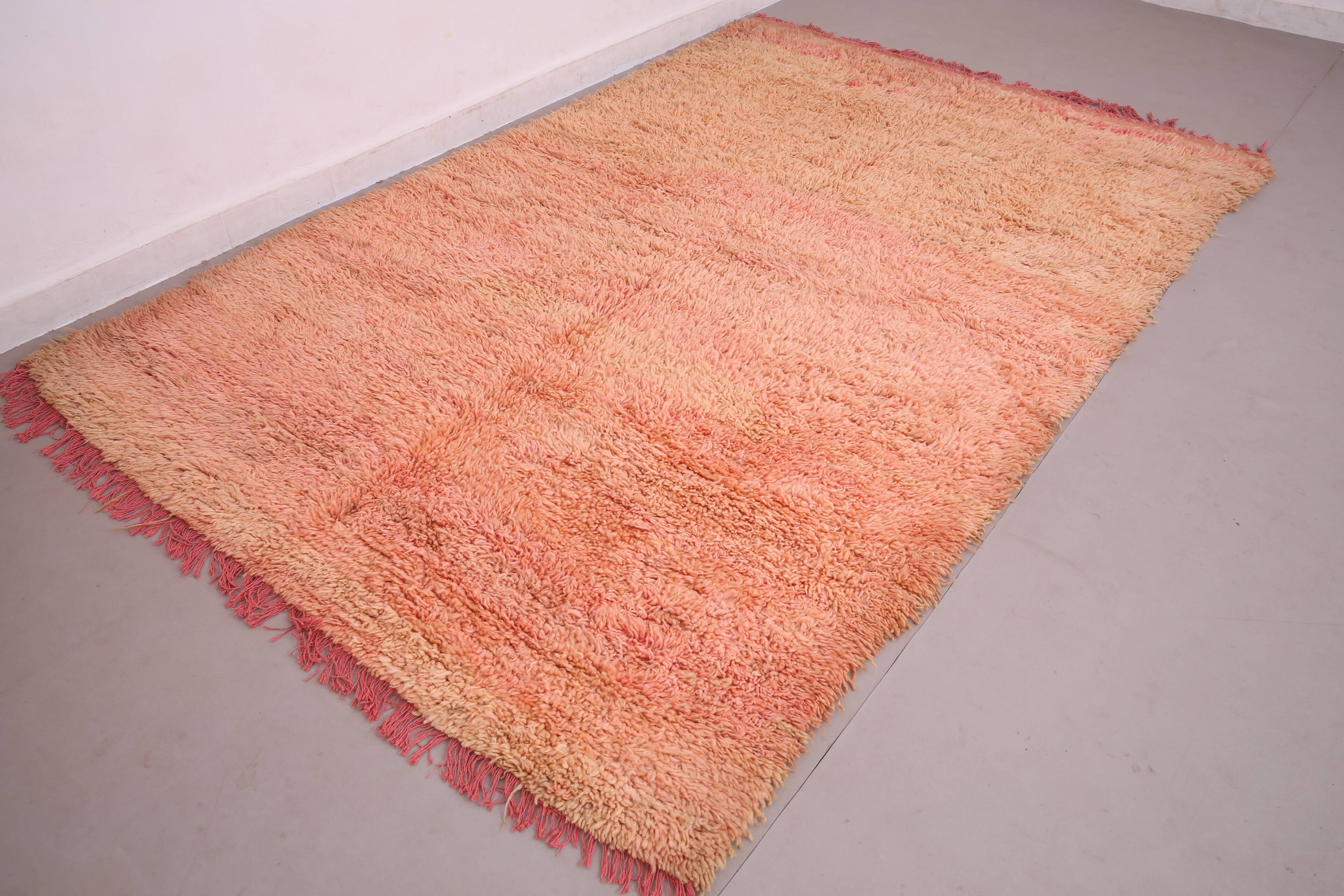 Vintage Handmade Moroccan Rug 185 x 291 cm - Berber Wool Rug - Boujaad Rug