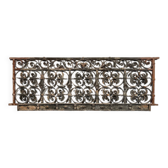 17th century wrought iron railing, balcony barrier railing