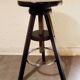 Tinted wooden screw stool