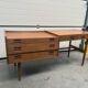 Bureau Scandinave midcentury à caisson et finition acajou