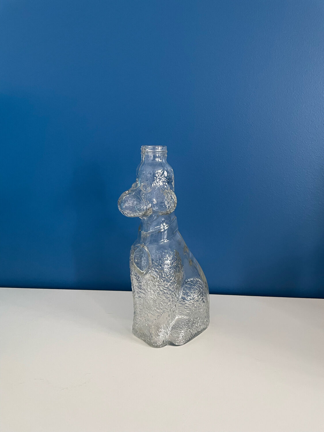 Vintage poodle carafe bottle