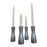 Set of 4 gota erika pekkari candlesticks, Scandinavian, 1990