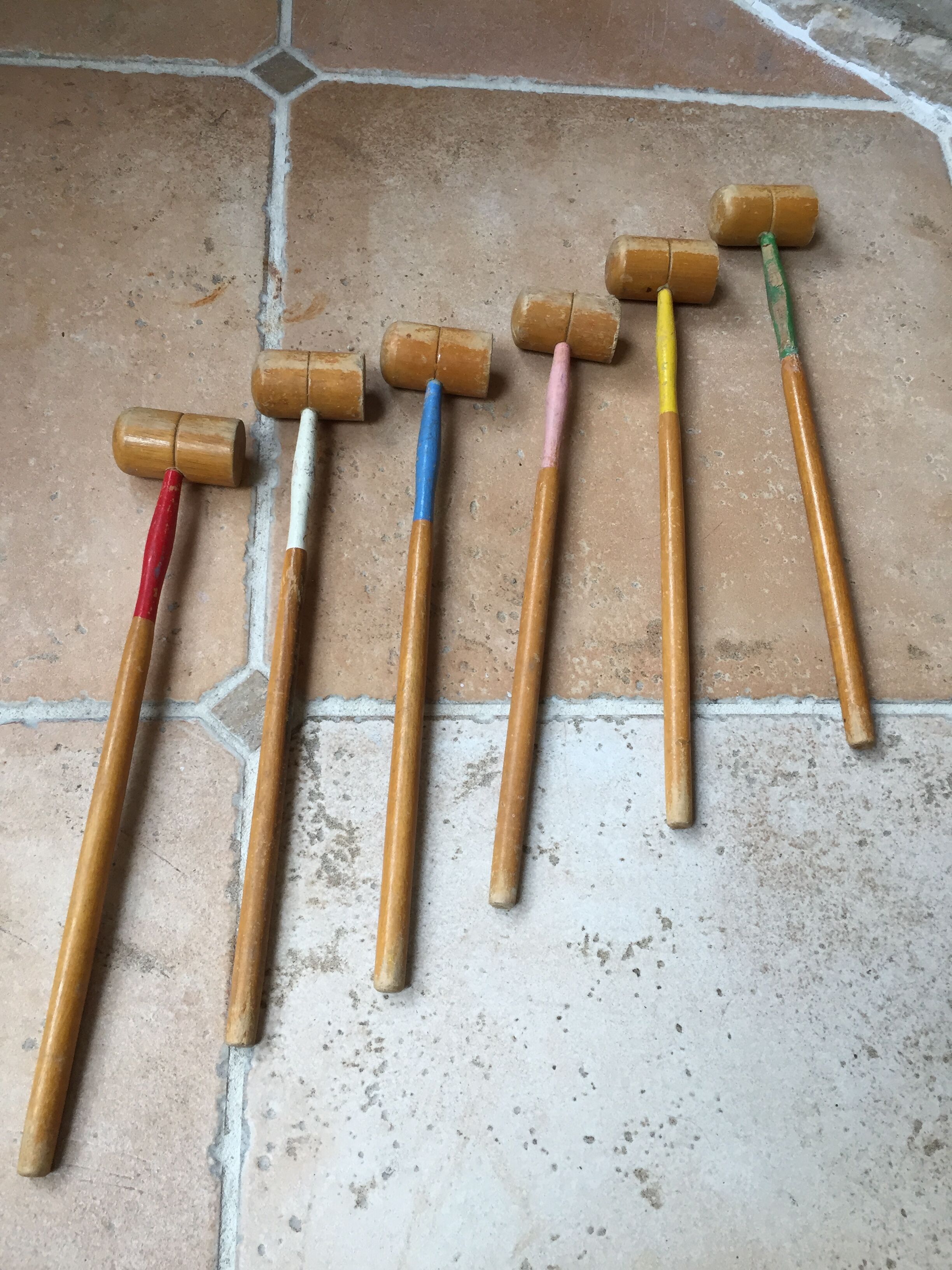 Jeu de croquet de salon vintage