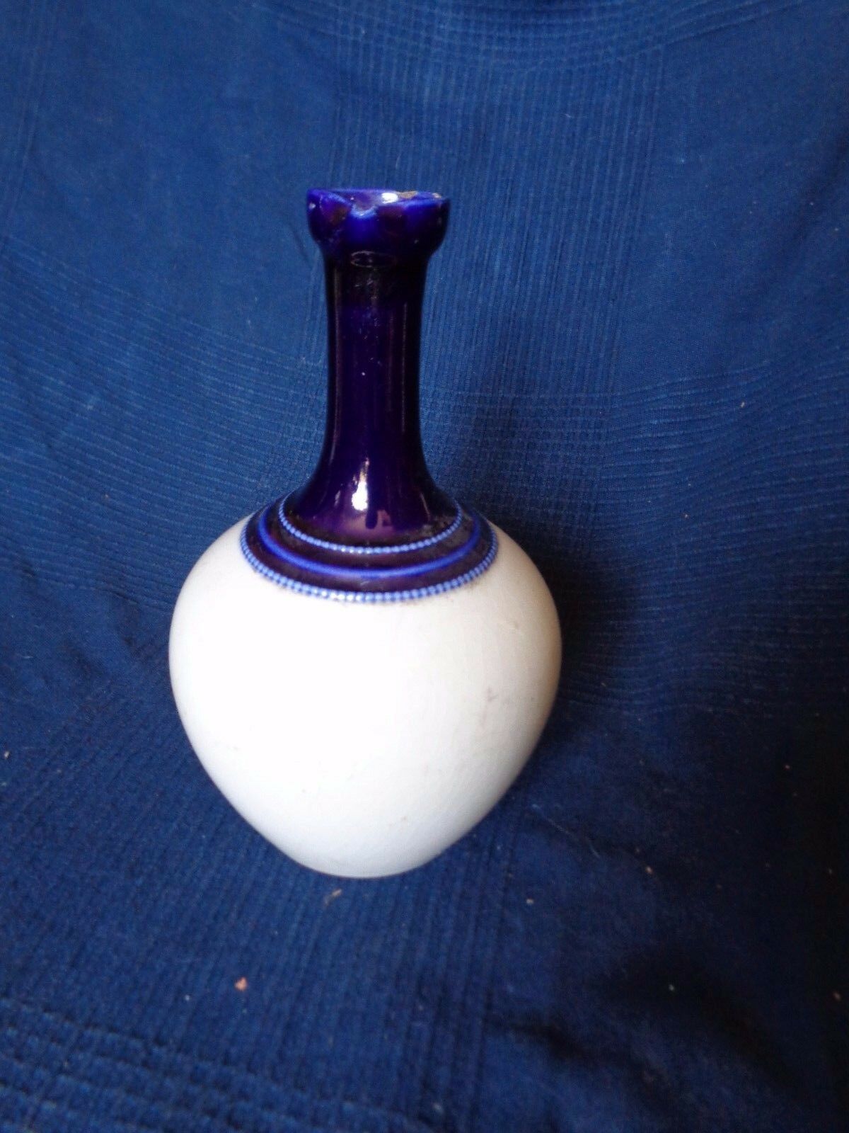 Carafe pitcher in cermal blue collar cracker