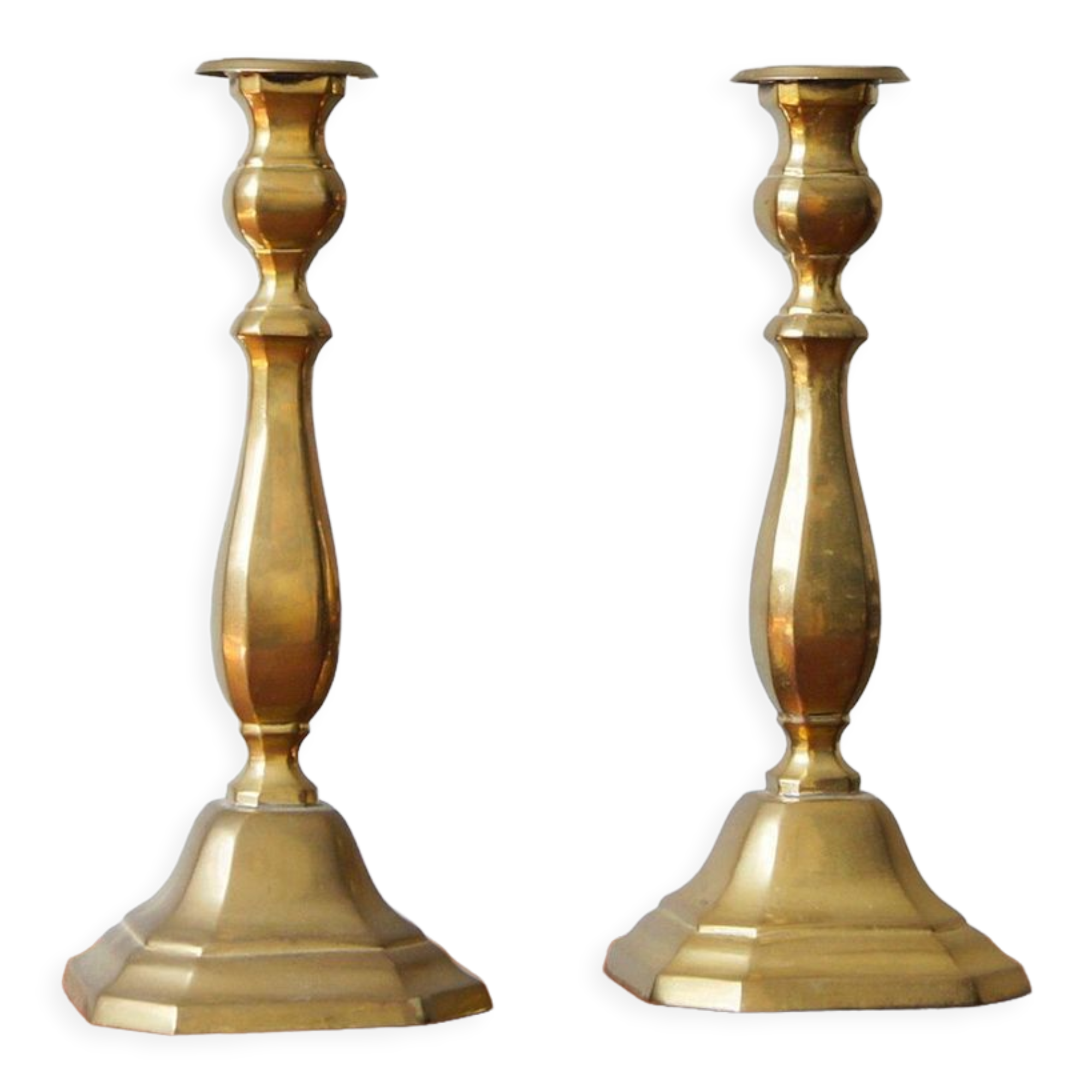 French candleholders, 1960s, set of 2