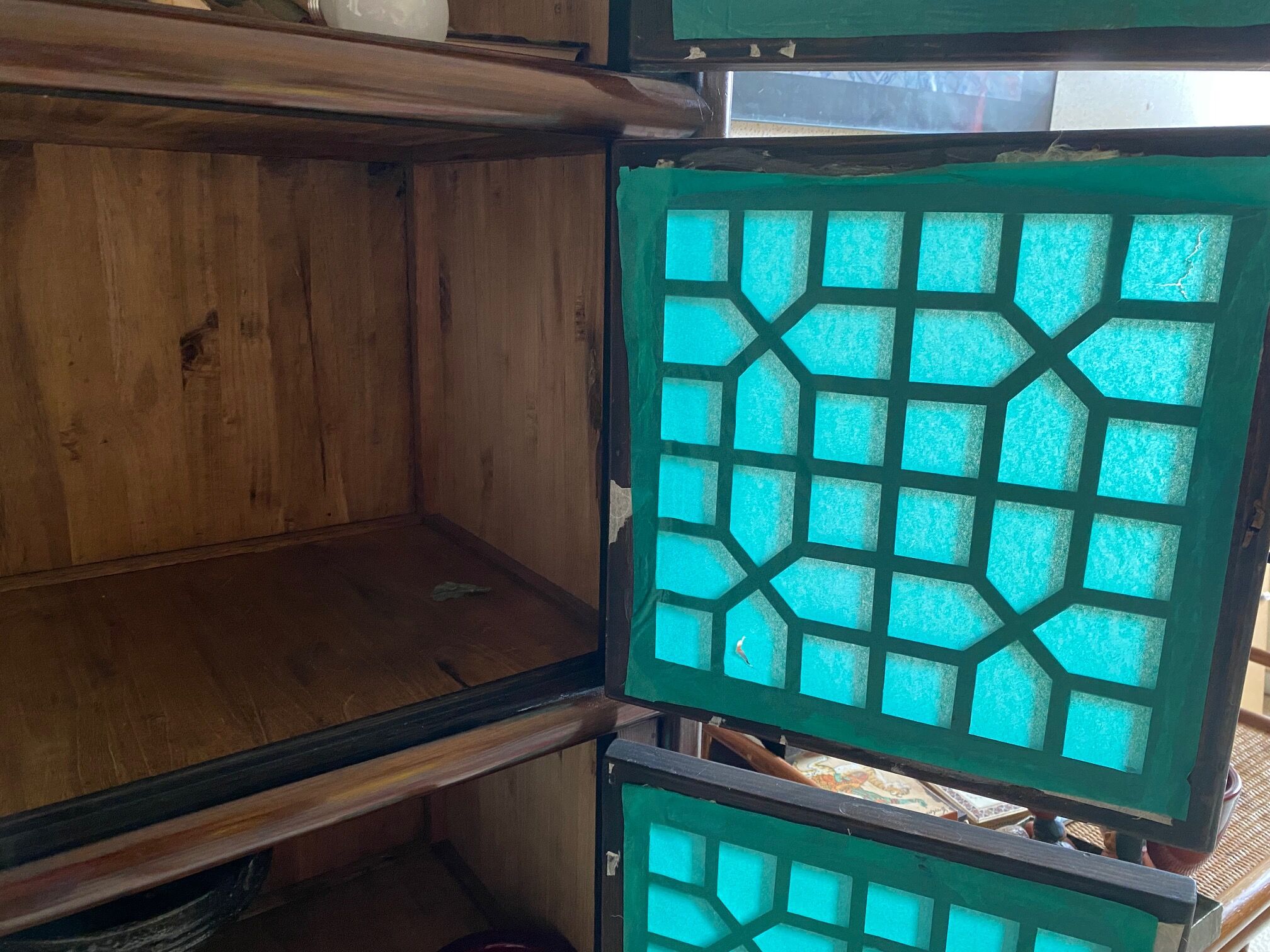Korean wooden storage cabinet