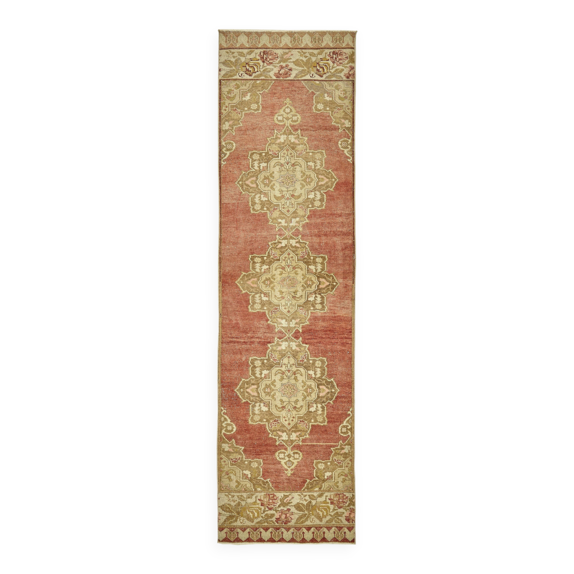 Turkish Vintage Anatolian Rug 81 cm x 308 cm