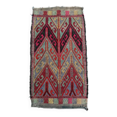 Vintage Turkish mini kilim 45x80 cm wool small kelim runner, shabby chic 2576