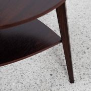 Midcentury Danish round side table in rosewood -Holger Georg Jensen - Kubus