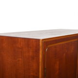 Mid century danish teak and birch wood cabinet