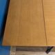 Extendable wooden and metal table, 80s