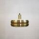 Golden vintage brass lamp: 1970s Scandinavian Mid-Century Modern