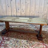 Table basse monastère en chêne parqueté