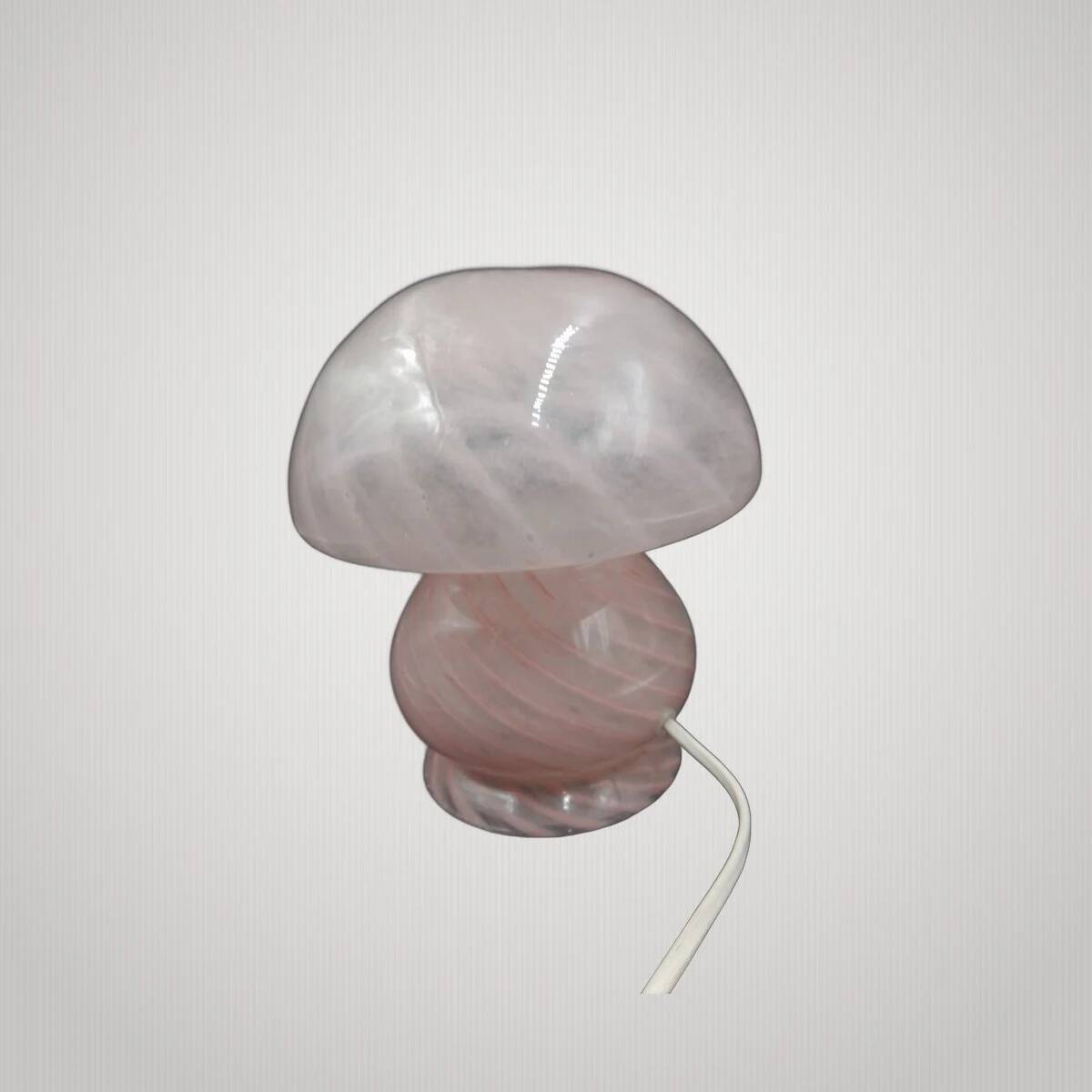 Vintage Murano glass mushroom lamp, Italy 1970.