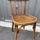 Paire de chaises de café bois courbé vintage 60s