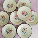Serving 8 flat plates Anjou de Niderviller