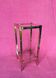 VINTAGE 1970 COFFEE TABLE SQUARE GOLD BRIGHT TUBE SQUARE 2 PLATTERS