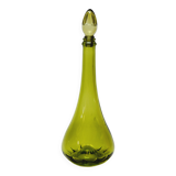Carafe Italienne Vintage En Verre Vert