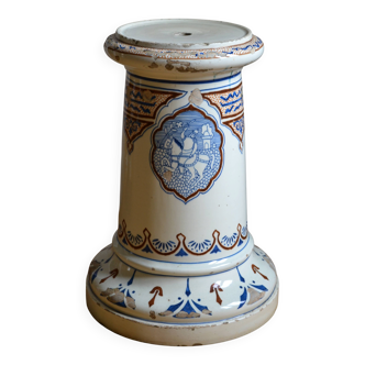 Qajar Persian Ceramic Ottoman Stool 19th Century