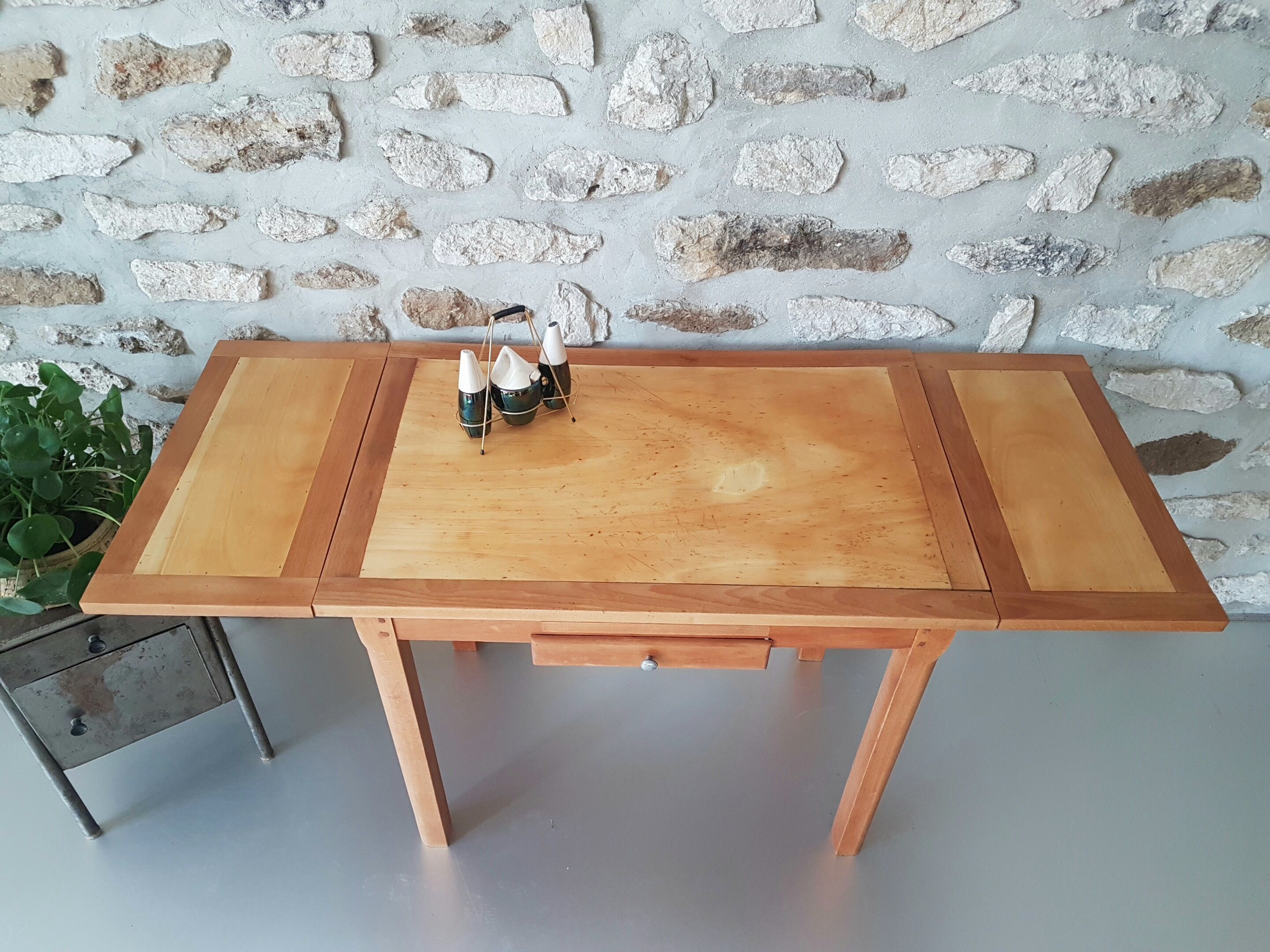 Vintage 50s wooden kitchen table