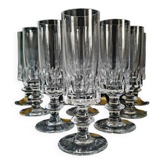 Set of 10 crystal shot glass