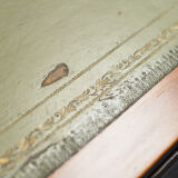 English wooden and leather desk vintage early 1900s