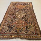 Antique tribal qashqai rug 275x157 cm, medium, oriental carpet truly shabby chic