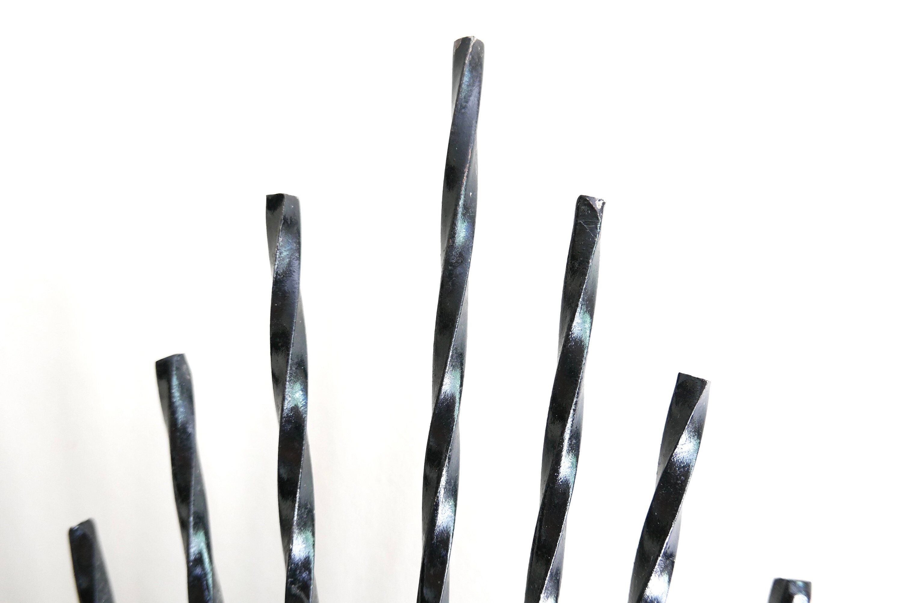 Mirror sun domed black metal, witch eye, 50 years - 62,5x62,5cm
