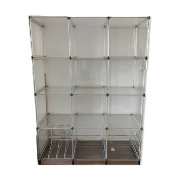 Étagère, bibliothèque en Plexiglas vintage
